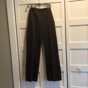 Brown wide leg dress pant